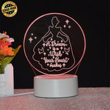 Cinderella - Acrylic LED Light File - 4,5x4,5" - Cricut File - LightBoxGoodMan - LightboxGoodman