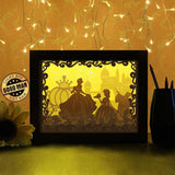 Cinderella x Elsa - Paper Cutting Light Box - LightBoxGoodman - LightboxGoodman