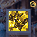 Colorful Butterfly – Paper Cut Light Box File - Cricut File - 8x8 inches - LightBoxGoodMan - LightboxGoodman