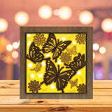 Colorful Butterfly - Paper Cutting Light Box - LightBoxGoodman