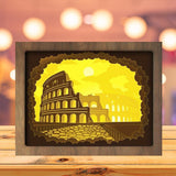 Colosseum 1 - Paper Cutting Light Box - LightBoxGoodman - LightboxGoodman