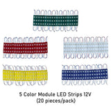 Combo 5 Colors Module Led Strips 12V (20 Pieces/Pack)
