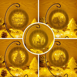 Combo 5 Merry Christmas - 3D Pop-up Light Box Ornament File - Cricut File - LightBoxGoodMan