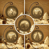 Combo 5 Merry Christmas - 3D Pop-up Light Box Ornament File - Cricut File - LightBoxGoodMan - LightboxGoodman
