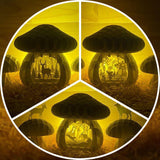 Combo Animal Landscapes 2 - 3D Pop-up Light Box Mushroom File - Cricut File - LightBoxGoodMan