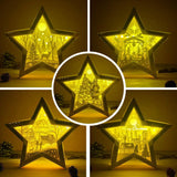 Combo Feliz Navidad  - Paper Cut Star Light Box File - Cricut File - 20x21cm - LightBoxGoodMan