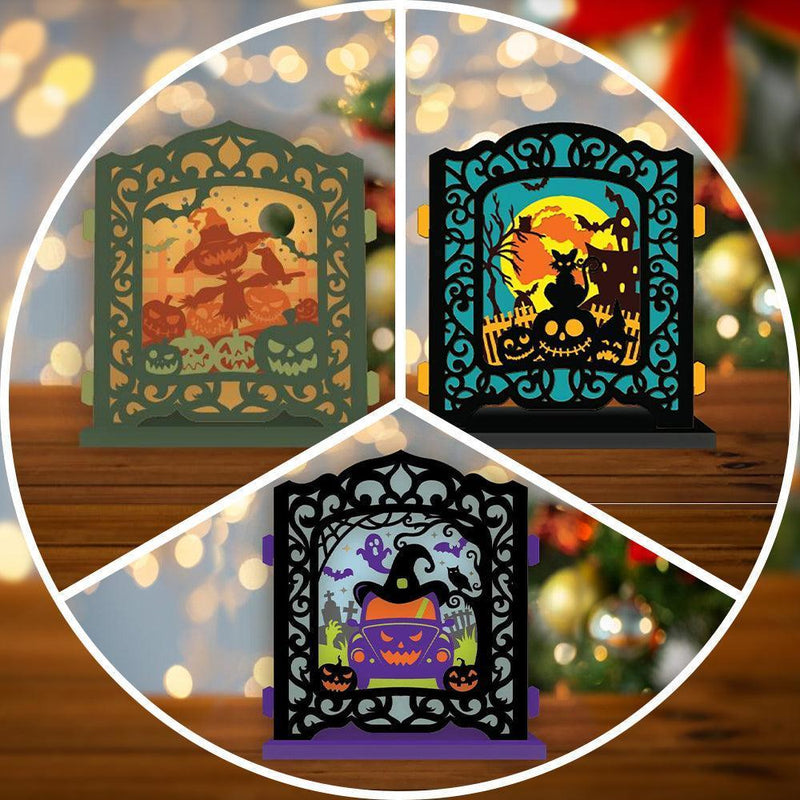 Combo Halloween - Pop-up Light Box File - Cricut File - LightBoxGoodMan - LightboxGoodman