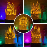 Combo Merry Christmas 10 - 3D Dome Lantern File - Cricut File - LightBoxGoodMan