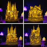Combo Merry Christmas - 3D Dome Lantern File - Cricut File - LightBoxGoodMan - LightboxGoodman