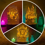 Combo Merry Christmas 7 - 3D Dome Lantern File - Cricut File - LightBoxGoodMan - LightboxGoodman