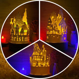 Combo Merry Christmas 8 - 3D Dome Lantern File - Cricut File - LightBoxGoodMan - LightboxGoodman