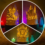 Combo Merry Christmas 9 - 3D Dome Lantern File - Cricut File - LightBoxGoodMan - LightboxGoodman