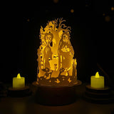 Corpse Bride - 3D Dome Lantern File - Cricut File - LightBoxGoodMan