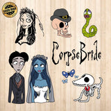 Corpse Bride - Cricut File - Svg, Png, Dxf, Eps - LightBoxGoodMan - LightboxGoodman