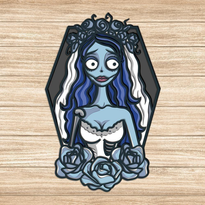 Corpse Bride - Paper 3D Layered File - Cricut File - 18x28cm - LightBoxGoodMan - LightboxGoodman