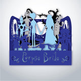 Corpse Bride  - Paper Cut Mini-Showcase File - Cricut File - 10x12cm - LightBoxGoodMan
