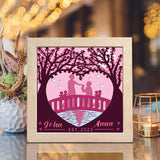 Couple Love Tree – Personalized Papercut Lightbox File - 8x8" - Cricut File - LightBoxGoodMan - LightboxGoodman