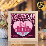 Couple Love Tree – Personalized Papercut Lightbox File - 8x8" - Cricut File - LightBoxGoodMan - LightboxGoodman