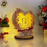 Custom Love 4 - Paper Cut Heart Light Box File - Cricut File - 7x7,6 Inches - LightBoxGoodMan - LightboxGoodman
