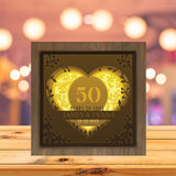 Wedding Anniversary - Personalized Paper Cutting Light Box - LightBoxGoodman