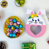 Cute Bunny 1 - Easter Candy Box Paper Cutting File - 6.3x4.4" - Cricut File - LightBoxGoodMan - LightboxGoodman