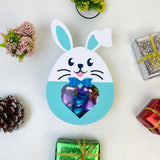 Cute Bunny 2 - Easter Candy Box Paper Cutting File - 6.3x4.4