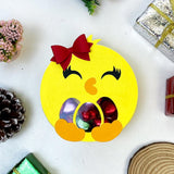 Cute Chick 1 - Easter Candy Box Paper Cutting File - 4.85x4.4" - Cricut File - LightBoxGoodMan - LightboxGoodman