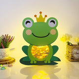 Cute Frog - Frog Papercut Lightbox File - 7.9x10.4" - Cricut File - LightBoxGoodMan - LightboxGoodman