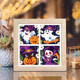 Cute Halloween 1 – Paper Cut Light Box File - Cricut File - 20x20cm - LightBoxGoodMan - LightboxGoodman