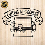 Cutting In Progress - Cricut File - Svg, Png, Dxf, Eps - LightBoxGoodMan - LightboxGoodman
