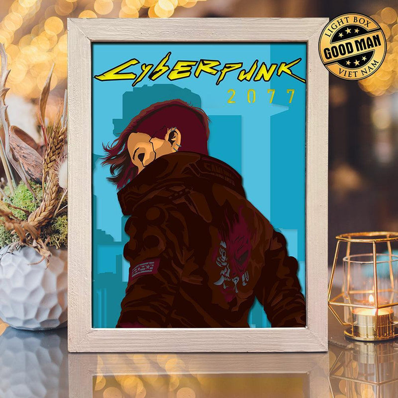 Cyberpunk 2077 – Paper Cut Light Box File - Cricut File - 20x26cm - LightBoxGoodMan - LightboxGoodman