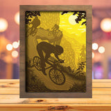 Cycling - Paper Cutting Light Box - LightBoxGoodman - LightboxGoodman
