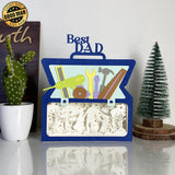 Dad And Son - Toolbox Papercut Lightbox File - 8.7x7.5" - Cricut File - LightBoxGoodMan - LightboxGoodman