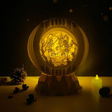 Dancing Skeletons - 3D Pop-up Light Box Globe File - Cricut File - LightBoxGoodMan
