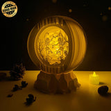 Dancing Skeletons - 3D Pop-up Light Box Globe File - Cricut File - LightBoxGoodMan - LightboxGoodman