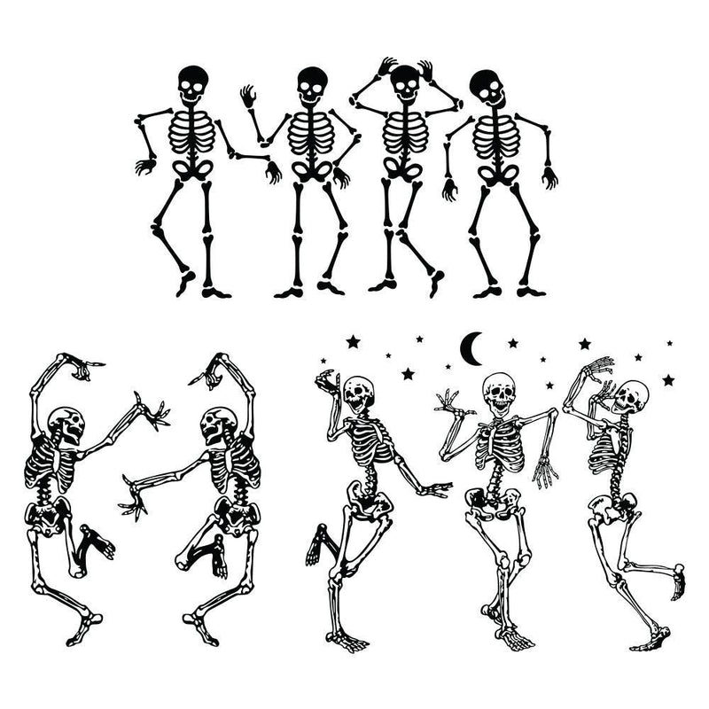 Dancing Skeletons - Cricut File - Svg, Png, Dxf, Eps - LightBoxGoodMan - LightboxGoodman