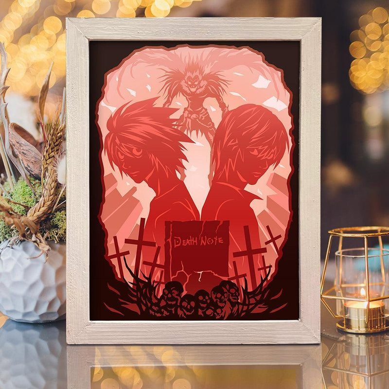 Death Note - Paper Cut Light Box File - Cricut File - 20x26cm - LightBoxGoodMan - LightboxGoodman