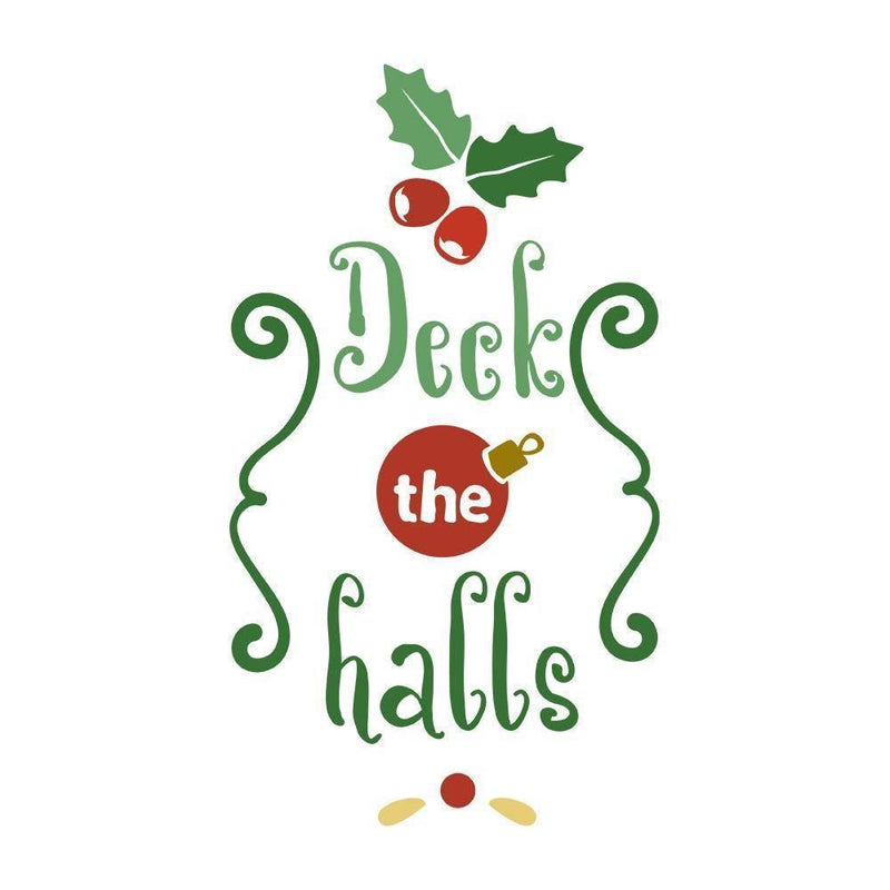 Deck The Halls - Cricut File - Svg, Png, Dxf, Eps - LightBoxGoodMan - LightboxGoodman