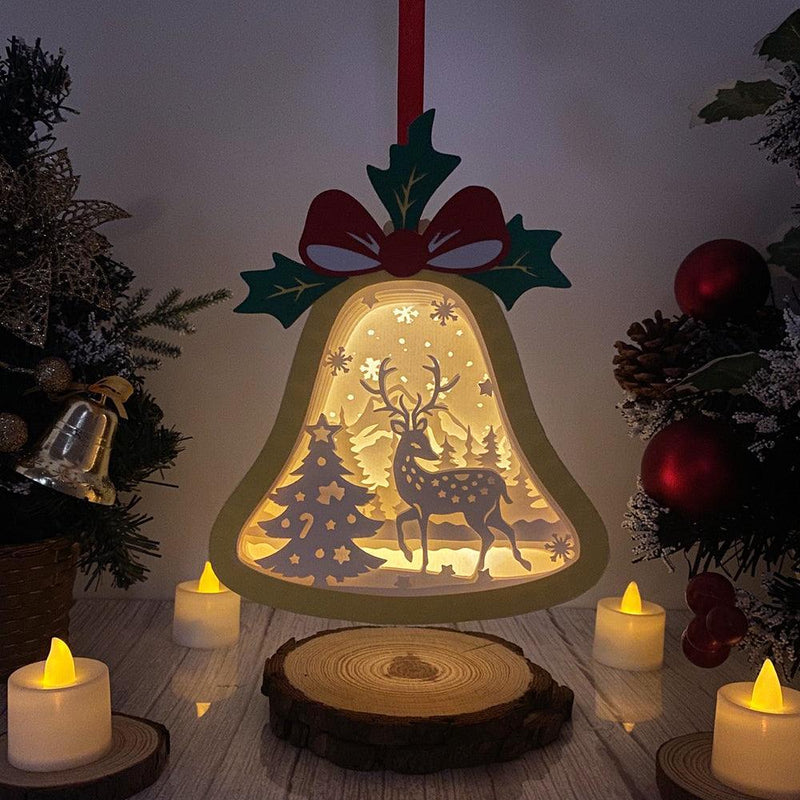 Deer - Bell Lantern File - Cricut File - LightBoxGoodMan - LightboxGoodman