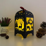 Deer - Paper Cut Lantern File - Cricut File - 10,5x20,6cm - LightBoxGoodMan - LightboxGoodman