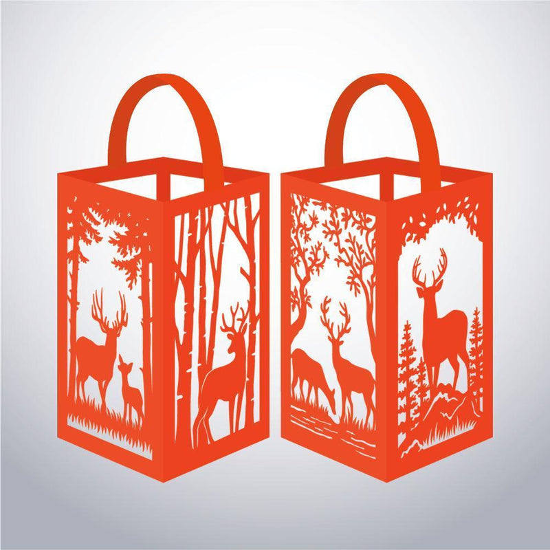 Deer - Paper Cut Lantern File - Cricut File - 10x16cm - LightBoxGoodMan - LightboxGoodman