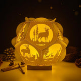 Deer - Pentagon 3D Lantern File - Cricut File - LightBoxGoodMan - LightboxGoodman