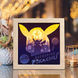 Detective Pikachu - Paper Cut Light Box File - Cricut File - 20x20cm - LightBoxGoodMan