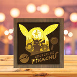 Detective Pikachu - Paper Cutting Light Box - LightBoxGoodman