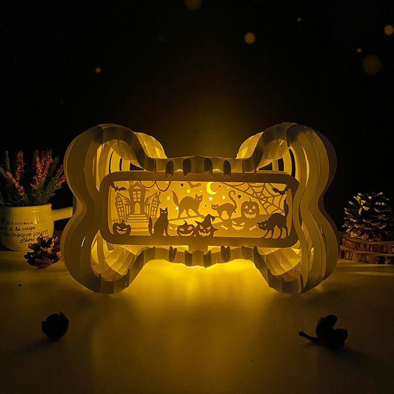 Devil Cats - Bone Pop-Up File - Cricut File - LightBoxGoodMan - LightboxGoodman