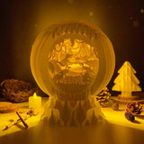 Dinosaur 1 - 3D Pop-up Light Box Globe File - Cricut File - LightBoxGoodMan