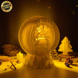 Dinosaur 1 - 3D Pop-up Light Box Globe File - Cricut File - LightBoxGoodMan - LightboxGoodman