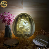 Dinosaur - Easter Egg 3D Pop-up File - Cricut File - 5.8x4.8" - LightBoxGoodMan - LightboxGoodman