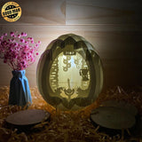 Dinosaur Eggs Pop Game - Easter Egg 3D Pop-up File - Cricut File - 5.8x4.8" - LightBoxGoodMan - LightboxGoodman
