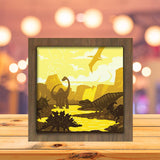 Dinosaurs 3 - Paper Cutting Light Box - LightBoxGoodman